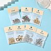 SHEGRACE Brass Micro Pave Clear Cubic Zirconia Charms XGRQ4N510-726G-5