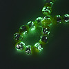 Luminous Handmade Lampwork Silver Foil Beads Strand FOIL-N029-03B-4