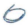 Assembled Synthetic Turquoise and Imperial Jasper Beads Strands G-D0006-A01-2