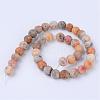Natural Crazy Agate Beads Strands G-Q462-6mm-12-2