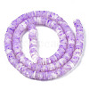 Handmade Polymer Clay Beads Strands CLAY-R089-6mm-162-2