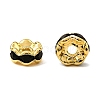 Brass Rhinestone Spacer Beads RSB028NF-04G-3