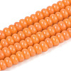 Opaque Spray Painted Glass Beads GLAA-ZX008-4mm-18L-1