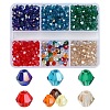 600Pcs 6 Styles Electroplate Glass Bead Strands EGLA-YW0001-66G-1
