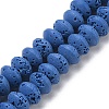 Synthetic Lava Rock Beads Strands G-B087-02A-09-1