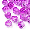 Transparent Crackle Acrylic Beads CACR-N002-05B-2