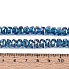 Electroplate Transparent Glass Beads Strands EGLA-N022-04A-D07-4