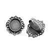 Vintage Adjustable Iron Finger Ring Components Alloy Cabochon Bezel Settings X-PALLOY-Q300-09AS-NR-1