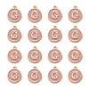 Golden Plated Alloy Enamel Charms ENAM-S118-07G-2