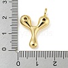 Rack Plating Brass Micro Pave Cubic Zirconia Pendants KK-A200-24G-Y-3