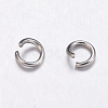 304 Stainless Steel Open Jump Rings X-STAS-E139-A-01-1