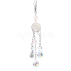 CHGCRAFT 2Pcs Glass Teardrop Pendant Decorations FIND-CA0007-58-1