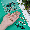 6 Sets 6 Colors Alloy Interlocking Clasps for Coat Down Jacket Sewing Accessories FIND-BC0014-21B-3