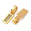 Tibetan Style Alloy Glue-on Flat Pad Bails LS-TIBE-4710-AG-NR-2