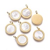 Natural Shell Pendants X-STAS-H100-04G-2