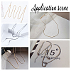 304 Stainless Steel Round Snake Chain Necklace NJEW-UN0001-27-5
