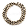 Electroplated Synthetic Non-magnetic Hematite Beads Strands G-H072-K01-01-3