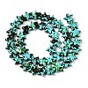 Spray Painted Synthetic Turquoise Beads Strands LS-UNKW-T001-11B-2