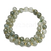 Dyed Imitation Jade Glass Beads Strands GL-Z001-02B-09-3