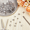 150Pcs 3 Styles 201 Stainless Steel Cover Cap STAS-GF0001-19-4