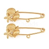 Starfish & Shell Shape & Conch 304 Stainless Steel Safety Pins Brooch Findings SA-CBA098D-16J-G01-1