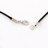Waxed Cotton Cord Necklace Making X-MAK-S032-1.5mm-A101-2