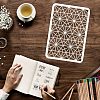 Large Plastic Reusable Drawing Painting Stencils Templates DIY-WH0202-511-3