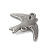 Non-Tarnish 304 Stainless Steel Bird Links Connector Charms STAS-N103-28P-2