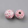 Printed Wood Beads WOOD-SZC0001-07C-2