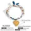 304 Stainless Steel Pendant Printed Scarf Necklaces FS-WGD2FA8-21-1