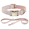 Adjustable Polyester Dog Collars & Leash Set PW-WG23436-09-1