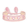 Valentine's Day Theme Polyester Cord Bracelets PW-WG22032-07-1