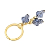 8Pcs Transparent Spray Paint Glass Keychains KEYC-JKC01392-5