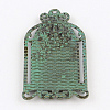 Birdcage with Square Zinc Alloy Pendant Cabochon Settings PALLOY-R065-095-FF-2