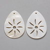 Natural Freshwater Shell Pendants SHEL-R021-10-2