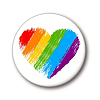 Rainbow Color Pride Flat Round Tinplate Lapel Pin GUQI-PW0001-034J-1