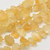 Rough Raw Grade A Natural Citrine Beads Strands G-K202-17A-1