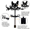 Orangutan Iron Wind Direction Indicator AJEW-WH0265-028-3