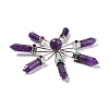 Natural Amethyst 7 Chakra Points Energy Generator DJEW-I016-01P-03-4