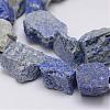 Raw Rough Natural Lapis Lazuli Beads Strands G-E343-13-3