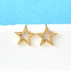 304 Stainless Steel Tiny Hollow Out Star Stud Earrings for Women STAS-A065-01G-4