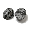 Natural Snowflake Obsidian Cabochons G-C115-01A-35-2