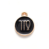 Alloy Enamel Pendants X-ENAM-S124-01A-08B-2