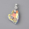 Electroplate Glass Pendants FIND-TAC0009-67S-03-2