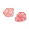 Cherry Quartz Glass Cabochons G-C146-01F-2