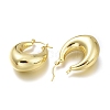 Brass Hoop Earrings EJEW-H104-19G-3