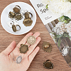SUNNYCLUE 16Pcs 8 Style Adjustable Alloy Finger Rings Components FIND-SC0008-68-3