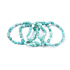 Natural Amazonite Bead Stretch Bracelets BJEW-K213-06-3