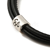 PU Leather Round Cord Multi-strand Bracelets SJEW-K002-07K-2