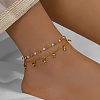 18K Gold Plated Beach Style Adjustable Anklets OF4427-1